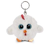 NICI Glubschis: El Original - Llavero de la gallina Henlou de Glubschis 9cm - Colgante de Peluche para Cordones, llaveros y portallaves - Amuleto para Bolsa