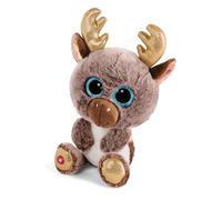 NICI Glubschis: The Original - Glubschis X-Mas Reindeer Cocoa Fairy 15 cm I Cuddly Toy Reindeer with Big Eyes I Fluffy Plush Toy with Glitter Eyes from 0 Months I Brown/Gold - 46301