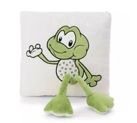 Nici Green: Cojín rana Fridolin, cuadrado - 30 x 30 cm