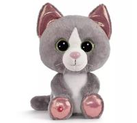 NICI felino Chat Peluche GLUBSCHIS Gato Gris Felinja 25cm Green, Color, 25 cm (48702)