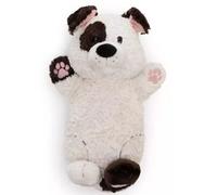 Nici Green: perrito de peluche blanco tumbado, 40 x 20 cm