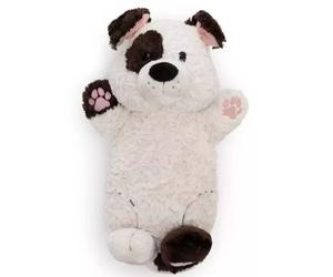 Nici Green: perrito de peluche blanco tumbado, 40 x 20 cm