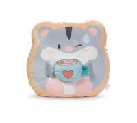 NICI- Hámster de Peluche Shai con Taza, 35 x 33 x 12 cm, Gris, Suave muñeco mymochi, Moderno, para abrazarlo o como Adorno, Gran Regalo para niños y Personas Adultas, 62395, Color