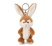 NICI- Keyring Bunny Llavero Conejita Poline 10cm, sólido, Color marrón, 10 cm (47330)