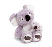 NICI koala de peluche Barry 30cm con Koala-Baby 10cm - gris - Juguete hecho de suave tejido peludo para abrazar y jugar, para niños y adultos, gran idea de regalo - 61717