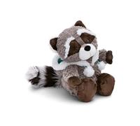 NICI Lenno mapache de peluche con capucha 25cm gris - Juguete hecho de suave tejido peludo para abrazar y jugar, para niños y adultos, gran idea de regalo - 61284