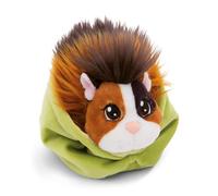 NICI LITTLE PAWS peluche cobaya 12cm espresso-caramelo en una cesta verde - Peluche mullido, peluche para abrazar, jugar y amar - 61334