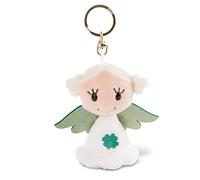 NICI- Llavero ángel de la Guarda con trébol 9cm, Estrella, Color Blanco/Rojo, Small (47071)