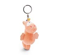 NICI Llavero caballito de mar Laguna Rainbow 9cm naranja - Colgante animal de peluche sostenible - Para colgar en la llave, bolso, mochila, y mucho más, para niños y adultos