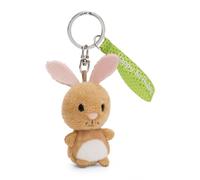 NICI Llavero Conejito Happy Birthday 5cm marrón - Colgante Animal de Peluche - para Colgar en la Llave, Bolso, Mochila, y Mucho más, para niños y Adultos, una óptimo Idea de Regalo