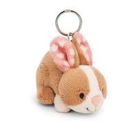 NICI Llavero Conejo Hopsala 10cm - marrón - Compañero de Felpa para Mochila o Bolso, Colgante de Peluche con Anillo de Metal para Llavero y portallaves | 61620