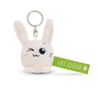NICI Llavero de conejo con texto en alemán Viel Glück!, color verde