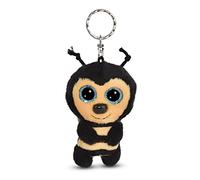 NICI-Llavero GLUBSCHIS Abeja Miss Bizz 9cm Green, Color Black, (48730)