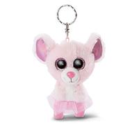 NICI- Llavero GLUBSCHIS Bailarina ratona Yammy, sólido, Color Blanco, 9 cm (46862)