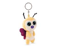 NICI GLUBSCHIS Mariposa Sunshine Lou 9cm-Amarillo-Compañero de Felpa para Mochila o Bolso, Colgante de Peluche con Anillo de Metal para Llavero y portallaves | 61842, Color