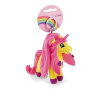 NICI Llavero Lissy PONY unicornio Dilara 10cm amarillo - Colgante animal de peluche - Para colgar en la llave, bolso, mochila, y mucho más, para niños y adultos, una excelente idea de regalo