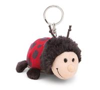Llavero Mariquita Dotti-Lotti 9cm - Rojo - Compañero de Felpa para Mochila o Bolso, Colgante de Peluche con Anillo de Metal para Llavero y portallaves | 61622