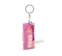 NICI Llavero mini cojín de peluche mamá rockt 8 cm con campanilla de colores, compañero de fidelidad para mochila o bolso, llavero para pequeños y grandes | 62108