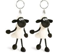 NICI Llavero Oveja Shaun 10cm Blanco - para Colgar en la Llave, Bolso, Mochila, y Mucho más, para niños y Adultos, una óptimo Idea de Regalo (Paquete de 2)