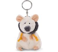 NICI- Llavero Ratona Smoothy Ruth 10cm, sólido, Color Beige/Gris, 10 cm (47289)