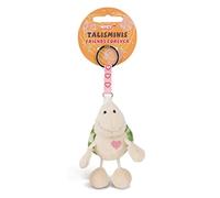 NICI Llavero Talisminis tortuga 7cm blanca - Colgante de peluche de animal con llavero para cordón, llavero y portallaves amuleto de la suerte para bolso con mensaje
