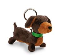 NICI Schlüsselanhänger Llavero Perro Salchicha de 10 cm, Color marrón, acompañante Fiel para Mochila o Bolso, para niños y Personas Adultas, 61896, 10cm