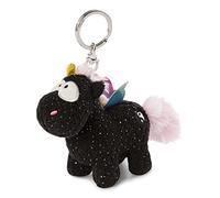 NICI- Llavero Unicornio Rainbow Yin 10cm, sólido, Color Negro y Multicolor, 10 cm Schlüsselanhänger (47370)