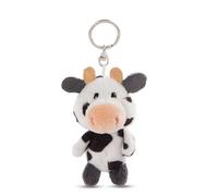 NICI Llavero Vaca Cowluna de 10 cm, Blanco, Fiel compañero para Mochila o Bolso, Llavero para pequeños y Mayores, 62245