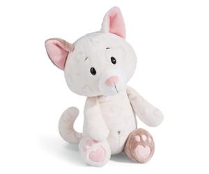 NICI Love Gato Adorable 50cm Blanco sostenible Hecho de Suave Peluche, para Jugar y abrazar, para niños y Adultos, una Gran Idea de Regalo (49412)