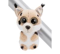 NICI MagGLUBSCHIS Lince Lenzo, 9 cm - 63283 | Peluche con imán, se fija a superficies metálicas, ideal para coleccionar y regalar, original para niños y adultos