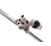 MagNICI Mapache Lenno 12cm Gris - Hecho de Suave Tejido Peludo - Animal magnético para frigorífico, Pizarra, Metal y Mucho más Gran Idea de Regalo