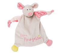 NICI Manta de Seguridad con diseño de ratón, 25 x 25 cm, a Partir de 0 Meses, bebés y niños pequeños, Color Beige Pink, (46731)