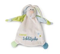 NICI Manta de Seguridad con Forma de Conejo con Orejas ranuradas, 25 x 25 cm, paño para bebés a Partir de 0 Meses