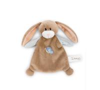 NICI Mantita de apego Conejo Lopino, 20 x 17 cm, marrón, mantita Suave para bebés y niños pequeños, Peluche-Manta para niñas y niños - 62982