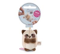 NICI Mapache Rakuma de Peluche de 5 cm, marrón, Suave muñeco, Adorable Animal para abrazarlo y Jugar, Idea de Regalo para niños y Personas Adultas, 62375