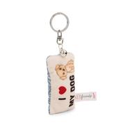 NICI Mini cojín de Peluche I Herz my dog 8cm con campana