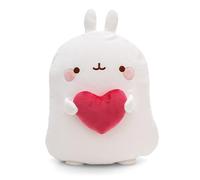 NICI MOLANG Manta polar y peluche 2 en 1 (manta 175x 140cm/funda peluche 35cm) blanco - Funda de peluche suave y cálida 2 en 1, convertible en manta de viaje para mujeres, hombres y niños - 61680