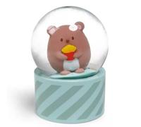 NICI Nieve mymochi Oso Nomo de 6,5 cm, Verde, Accesorio Decorativo Kawaii, Adorno con Purpurina, Bola de Cristal, Ideal para Regalar a amistades, 61825, Color