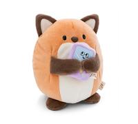NICI MYMOCHI Peluche zorro Geeks 27cm con videojuego beige - Juguete hecho de suave tejido peludo para abrazar y jugar, para niños y adultos, gran idea de regalo - 61157