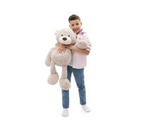 NICI Oso de Peluche Finni de 70 cm, Color Gris, Suave muñeco de Peluche, Adorable Animal para abrazarlo y Jugar, Gran Idea de Regalo para niños y Personas Adultas, 62325