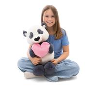NICI Panda Love de Peluche con corazón, 50 cm, Negro, Suave muñeco, Adorable Animal para abrazarlo y Jugar, Gran Idea de Regalo para niños y Personas Adultas - 62611