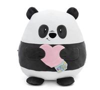 NICI Peluche Chill Panda con corazón 20cm - Negro - Peluche Suave, Lindo para abrazar y Jugar, para niños y Adultos, una excelente Idea de Regalo | 61795