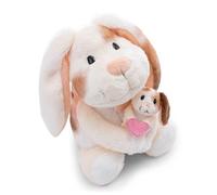 NICI Peluche coneja de 20 cm con Conejito de 6 cm, Beige, Peluches Decorativos, Juegos para niños, Ideas para Regalar - 62841