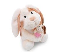 NICI Peluche coneja de 20 cm con Conejito de 6 cm, Beige, Peluches Decorativos, Juegos para niños, Ideas para Regalar - 62841