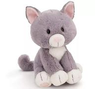 Nici: Peluche de gato, sentado - gris, 35 cm