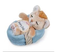 NICI Peluche león de 12 cm durmiendo en una cestita, marrón, Peluches Decorativos, Juegos para niños, Ideas para Regalar - 62873