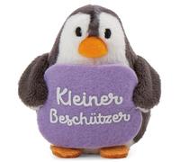 NICI Peluche de pingüino con Mensaje pequeño Protector 7 cm - Suave Peluche de Peluche para amar, abrazar y Jugar, Amuleto de la Suerte, Gran Regalo para niños y Adultos | 63209
