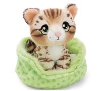 NICI Peluche Gato Bengalí Atigrado 12 cm en Cesta - Suave y Adorable, Ideal para Regalar | 63321