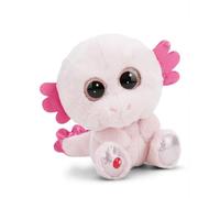 NICI peluche GLUBSCHIS ajolote Xomo 15cm rosa - Juguete hecho de suave tejido peludo para abrazar y jugar, para niños y adultos, gran idea de regalo - 61774