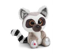 NICI peluche GLUBSCHIS lémur King Lou 15cm blanco - Juguete hecho de suave tejido peludo para abrazar y jugar, para niños y adultos, gran idea de regalo - 61776